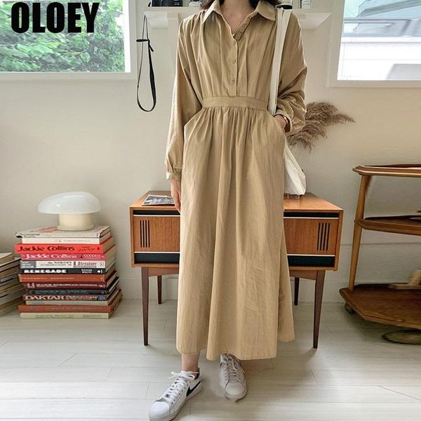 casual dresses korean 2021 autumn french playful double pockets dress one piece fashion women single-breasted all-match waist loose, Black;gray
casual dresses korean 2021 autumn french playful double pockets dress one piece fashion women single-breasted all-match waist loose, Black;gray