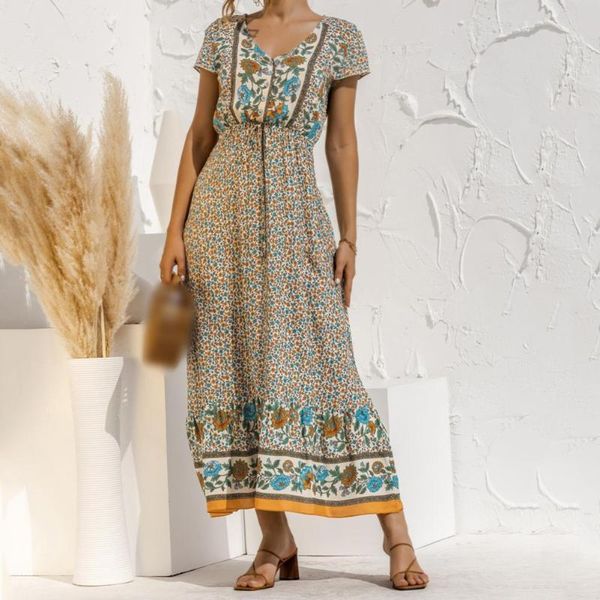 casual dresses 2021 summer womens maxi retro dress short-sleeved button lace-up positioning flower long print beach vestido, Black;gray
casual dresses 2021 summer womens maxi retro dress short-sleeved button lace-up positioning flower long print beach vestido, Black;gray