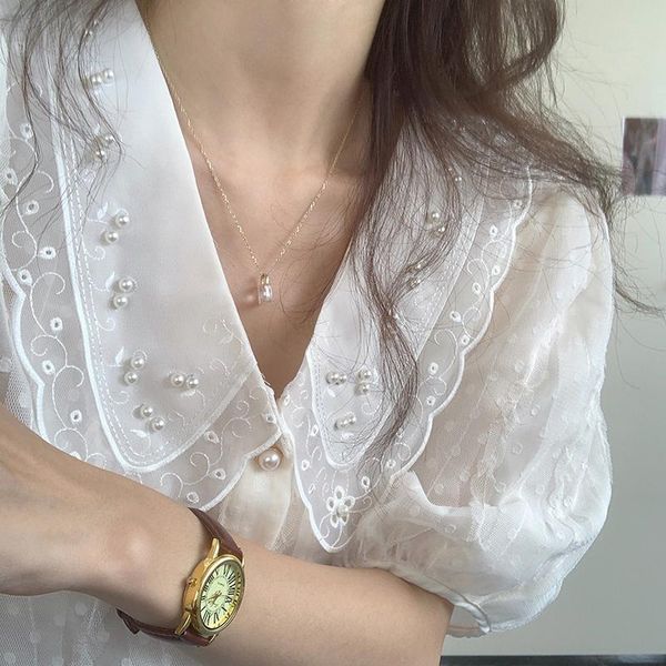 women's blouses & shirts pinkou women sweet white blouse beading pearl decorate lace patchwork short sleeve cute preppy style summer da
women's blouses & shirts pinkou women sweet white blouse beading pearl decorate lace patchwork short sleeve cute preppy style summer da