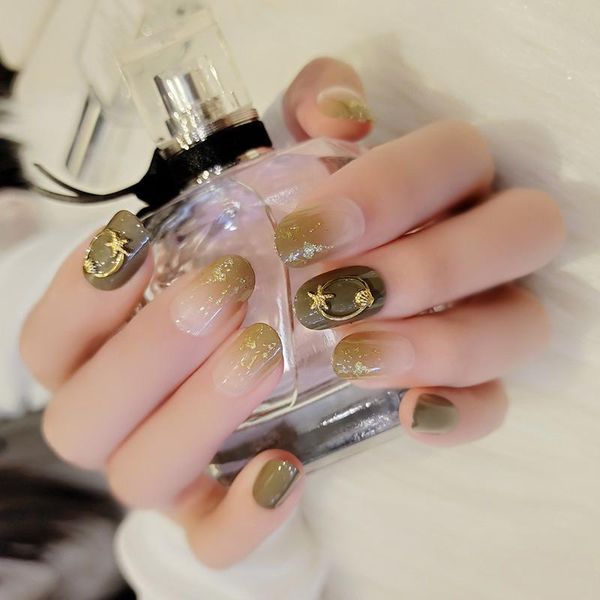 false nails 24pcs fake with glue avocado small green nail wearable fingertip magic box star ornament drill to, Red;gold
false nails 24pcs fake with glue avocado small green nail wearable fingertip magic box star ornament drill to, Red;gold