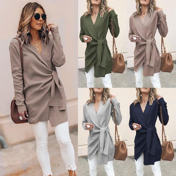 women's knits & tees fashsiualy women casual tied up cardigan v neck open front sweatshirt jacket ladies long-sleeve outwear overcoat t, White
women's knits & tees fashsiualy women casual tied up cardigan v neck open front sweatshirt jacket ladies long-sleeve outwear overcoat t, White