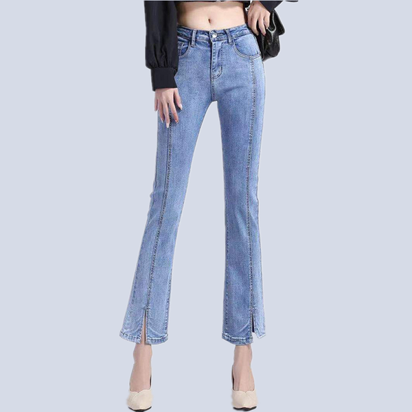 -selling denim trousers 2021 spring loose and thin all-match nine-point pants female urban casual fashion bottoms women's jeans, Blue
-selling denim trousers 2021 spring loose and thin all-match nine-point pants female urban casual fashion bottoms women's jeans, Blue
