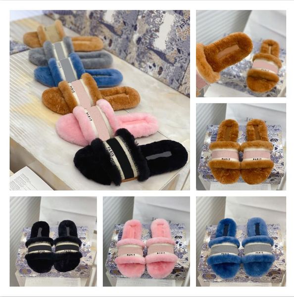 new luxuryious designer embroidery letter wool slipper classic ladies warm casual sandals with box size 35-40, Black
new luxuryious designer embroidery letter wool slipper classic ladies warm casual sandals with box size 35-40, Black