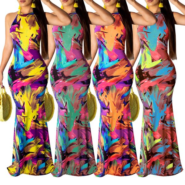 womens long dress elegant multicolor female sundress sleeveless summer autumn party maxi dresses warp vestido de festaby, Black;white
womens long dress elegant multicolor female sundress sleeveless summer autumn party maxi dresses warp vestido de festaby, Black;white