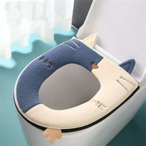 toilet seat covers cat hit color design cushion with handle buckle zipper winter cover embroidery soft
toilet seat covers cat hit color design cushion with handle buckle zipper winter cover embroidery soft