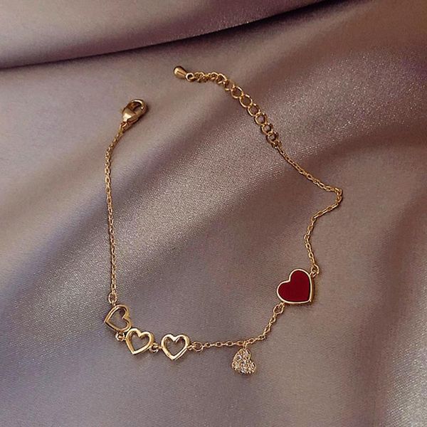 link, chain korean fashion shiny heart-shaped bracelet for women charm luxury zircon jewelry wedding party bracelets, Black
link, chain korean fashion shiny heart-shaped bracelet for women charm luxury zircon jewelry wedding party bracelets, Black