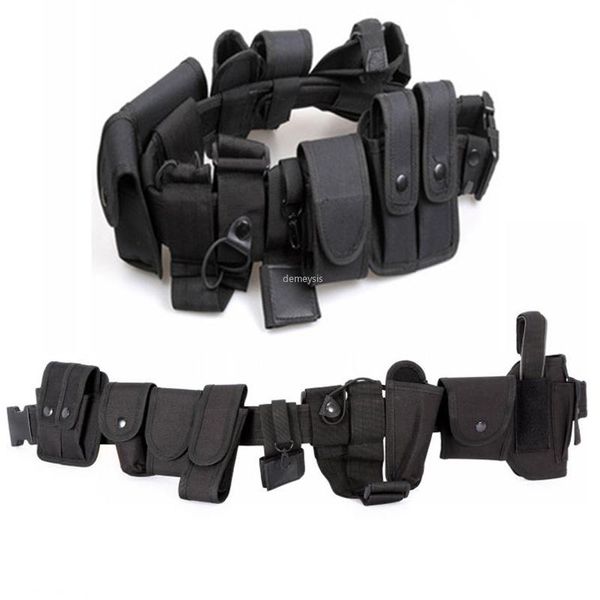 outdoor hunting belt holster army tactical waist 10 set accessories military duty utility with pouches equipment support, Black;gray
outdoor hunting belt holster army tactical waist 10 set accessories military duty utility with pouches equipment support, Black;gray
