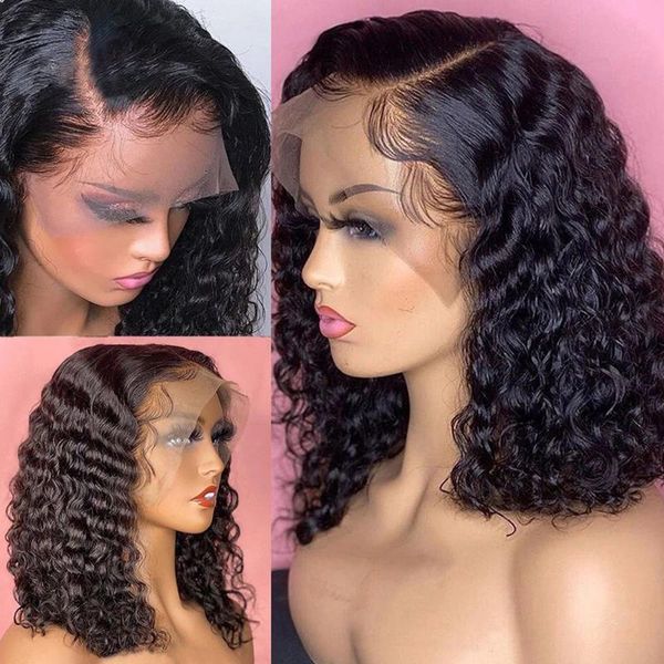 lace wigs pixie cut curly bob wig front human hair 4x4 closure deep wave short remy pre plucked, Black;brown 
lace wigs pixie cut curly bob wig front human hair 4x4 closure deep wave short remy pre plucked, Black;brown