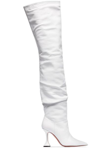 boots fashion women runway shoes white leather thigh high pointy toe strange style heels spring autumn long botas mujer, Black
boots fashion women runway shoes white leather thigh high pointy toe strange style heels spring autumn long botas mujer, Black