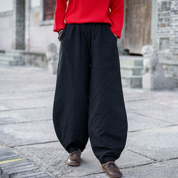 women's pants & capris qpfjqd retro women long wide leg 2021 spring winter loose comfortable solid color female thick warm casual trous, Black;white
women's pants & capris qpfjqd retro women long wide leg 2021 spring winter loose comfortable solid color female thick warm casual trous, Black;white