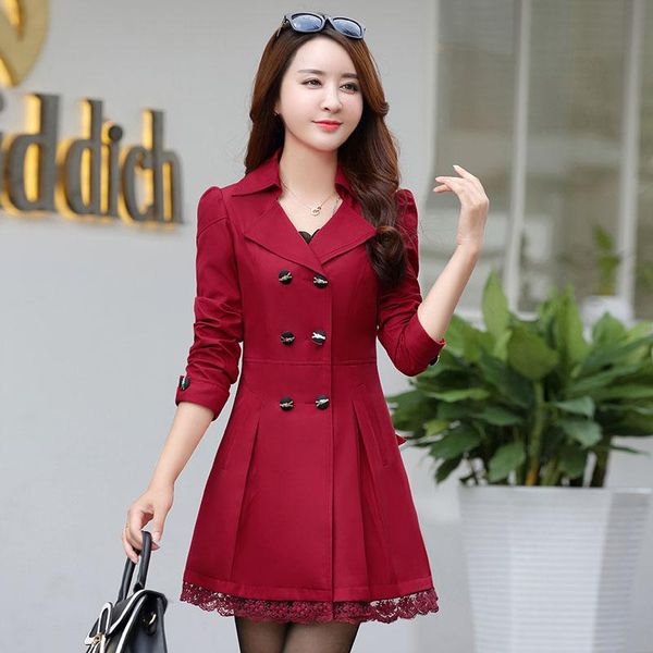 women's trench coats autumn winter korean version of the wild fashion windbreaker long solid color double-breasted a237, Tan;black
women's trench coats autumn winter korean version of the wild fashion windbreaker long solid color double-breasted a237, Tan;black