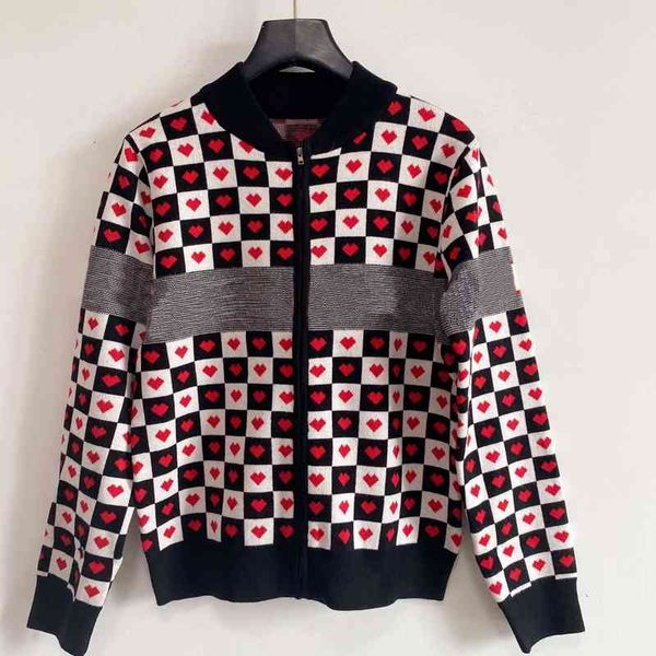 women's knits & tees women sweater fashion coats black and white plaid lady knitted jacket love pattern print casacos casual loose autu
women's knits & tees women sweater fashion coats black and white plaid lady knitted jacket love pattern print casacos casual loose autu