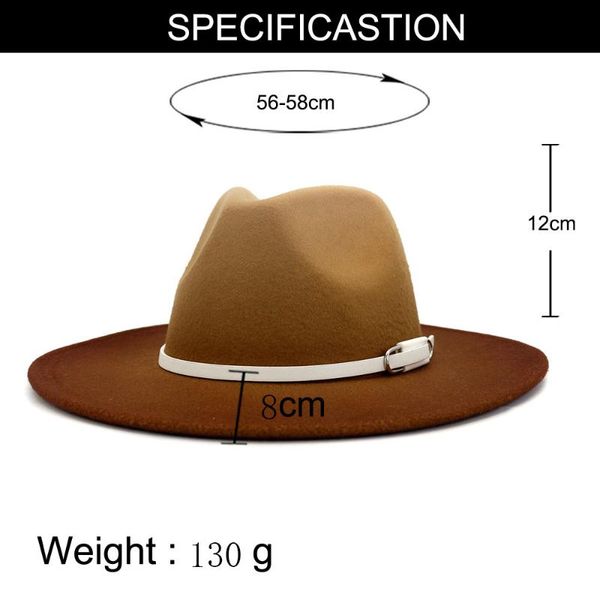 wide brim hats outdoor jungle green women fedoras men's fashion jazz hat autumn winter woolen cap pink black gray navy casual, Blue;gray
wide brim hats outdoor jungle green women fedoras men's fashion jazz hat autumn winter woolen cap pink black gray navy casual, Blue;gray