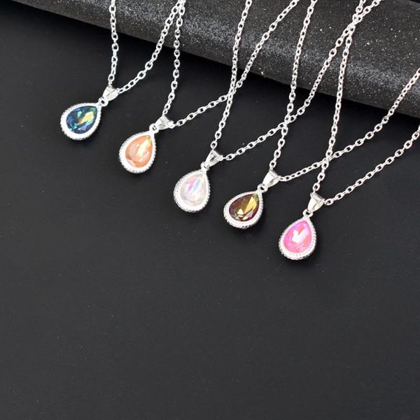 silver color chain necklace for women multicolored crystal water drop pendants necklaces wedding party jewelry gift pendant
silver color chain necklace for women multicolored crystal water drop pendants necklaces wedding party jewelry gift pendant