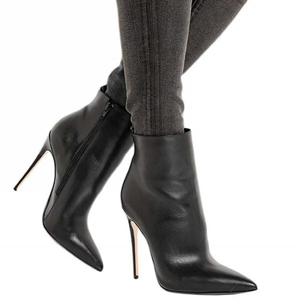 dress shoes women's ankle boots in high heels, 8/10cm, black leather, winter party dress, bottine o8gu
dress shoes women's ankle boots in high heels, 8/10cm, black leather, winter party dress, bottine o8gu
