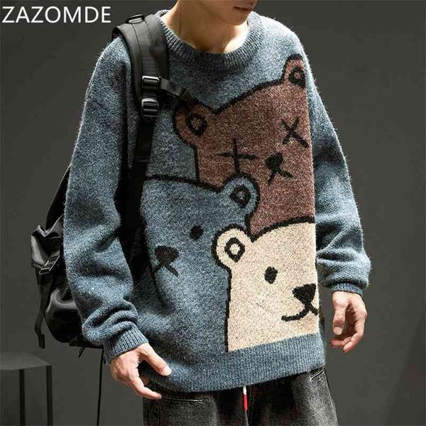 zazomde cartoon bear sweater men winter men clothing fashion long sleeve knitted pullover sweater oversized cotton coat 210820, White;black
zazomde cartoon bear sweater men winter men clothing fashion long sleeve knitted pullover sweater oversized cotton coat 210820, White;black