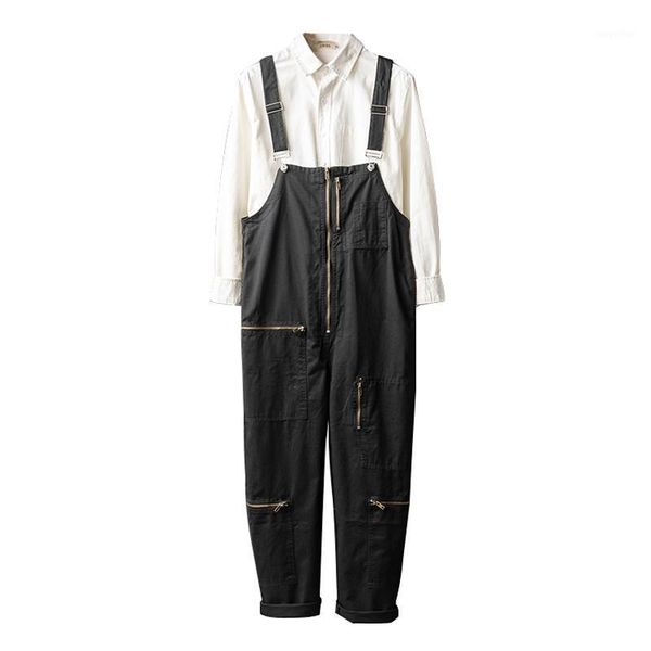 men's pants 2021 overalls mens bib jumpsuits cotton loose multi-pocket zipper hip hop street male black green khaki casual trousers
men's pants 2021 overalls mens bib jumpsuits cotton loose multi-pocket zipper hip hop street male black green khaki casual trousers