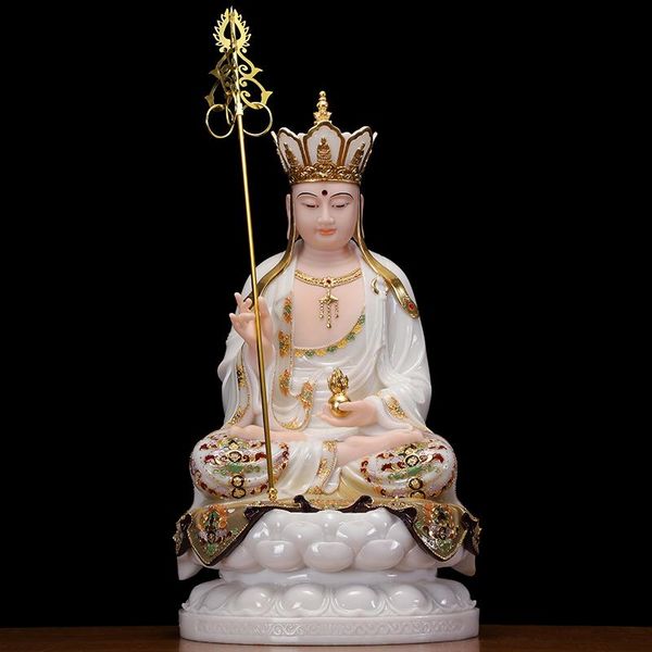 decorative objects & figurines treasure high grade jade color gilding di zang pusa buddha statue buddhism ksitigarbha home family effective
decorative objects & figurines treasure high grade jade color gilding di zang pusa buddha statue buddhism ksitigarbha home family effective