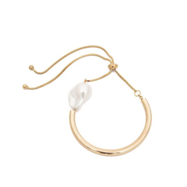 link, chain adjustable baroque imitation pearl mirror round tube bracelet for women retro link lucky ball bangles jewelry gift, Black
link, chain adjustable baroque imitation pearl mirror round tube bracelet for women retro link lucky ball bangles jewelry gift, Black