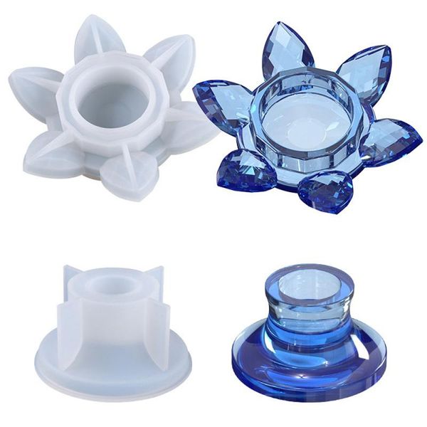 craft tools lotus shaped crystal epoxy candlestick ornaments silicone mold diy handmade making home decoration
craft tools lotus shaped crystal epoxy candlestick ornaments silicone mold diy handmade making home decoration