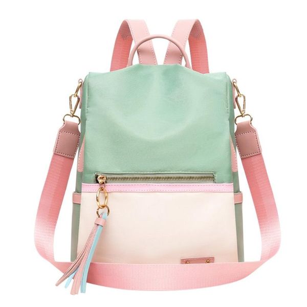 backpack 38# women backpacks ladies fashion mixed color waterproof tote shoulder bags back pack double use school mini 
backpack 38# women backpacks ladies fashion mixed color waterproof tote shoulder bags back pack double use school mini