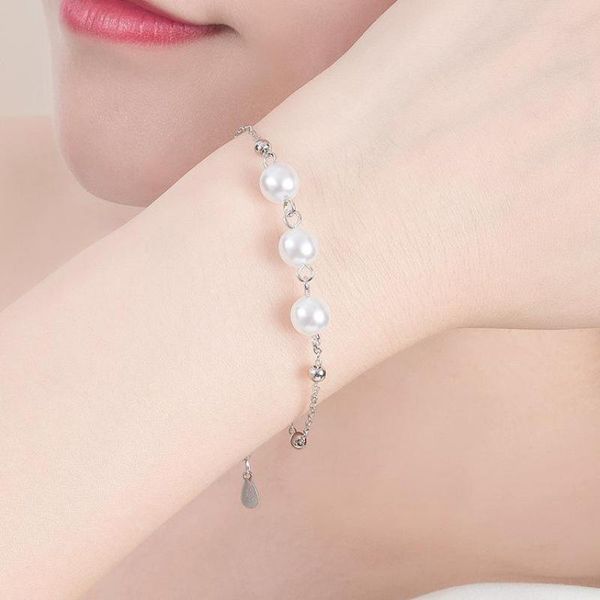 charm bracelets korean silver-plated bracelet round bead for women & bangles jewelry temperament pearl charms a411, Golden;silver
charm bracelets korean silver-plated bracelet round bead for women & bangles jewelry temperament pearl charms a411, Golden;silver