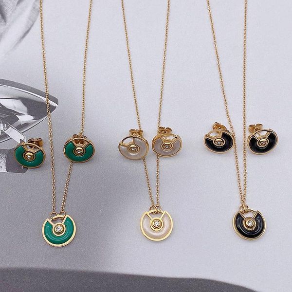earrings & necklace vankeliif simple stainless steel and female jewelry set with fan-shaped semi-precious stones fashion, Silver
earrings & necklace vankeliif simple stainless steel and female jewelry set with fan-shaped semi-precious stones fashion, Silver