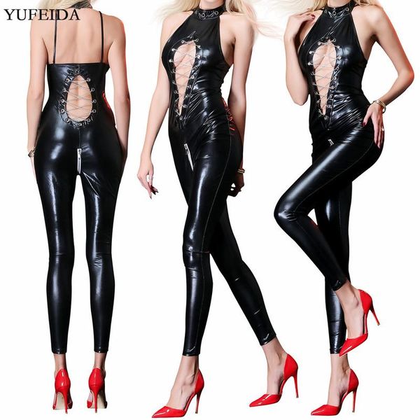 women's jumpsuits & rompers women jumpsuit hollow out pu leather black bodysuits party night club dancewear open crotch zipper playsuit, Black;white
women's jumpsuits & rompers women jumpsuit hollow out pu leather black bodysuits party night club dancewear open crotch zipper playsuit, Black;white