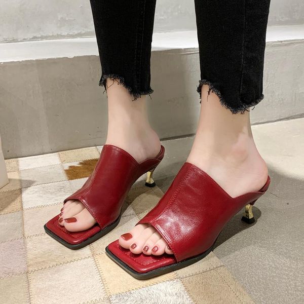 dress shoes 2021 arrivals women fashion slippers high heels sandals slides square toe slip on mules woman summer, Black
dress shoes 2021 arrivals women fashion slippers high heels sandals slides square toe slip on mules woman summer, Black