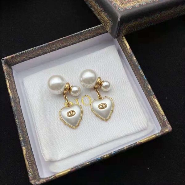 85% off factory clearance home size pearl love earrings women's red simple brass, Golden
85% off factory clearance home size pearl love earrings women's red simple brass, Golden