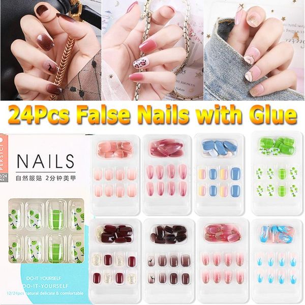 false nails 24pcs/set press on stiletto full cover nail art decoration extensions fake tips stick, Red;gold
false nails 24pcs/set press on stiletto full cover nail art decoration extensions fake tips stick, Red;gold