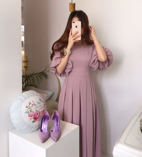 llzacoosh women chic elegant pleated dress fashion high waist slim ladies lantern sleeves long dresses vestido 210514, Black;gray
llzacoosh women chic elegant pleated dress fashion high waist slim ladies lantern sleeves long dresses vestido 210514, Black;gray