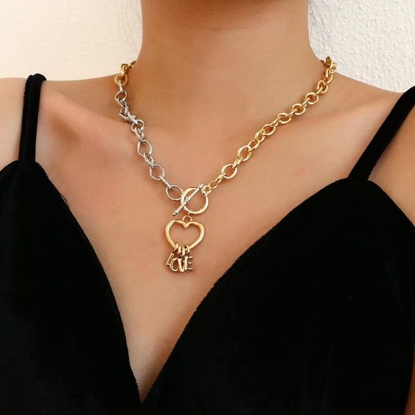 chains aensoa retro minimalist gold silver color metal necklaces for women vintage heart shape love letter pendant chokers necklace
chains aensoa retro minimalist gold silver color metal necklaces for women vintage heart shape love letter pendant chokers necklace