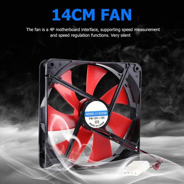 pin 140mm dc silent cpu cooling fan high airflow 2300rpm speed adjustable computer cooler quiet for pc chassis fans & coolings
pin 140mm dc silent cpu cooling fan high airflow 2300rpm speed adjustable computer cooler quiet for pc chassis fans & coolings