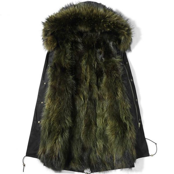 men's leather & faux 2021 mens parka real fur coat winter jacket for men hooded raccoon liner parkas de hombre d96a1701 kj3747, Black
men's leather & faux 2021 mens parka real fur coat winter jacket for men hooded raccoon liner parkas de hombre d96a1701 kj3747, Black