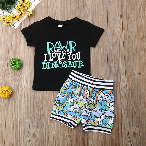 i love you dinosaurs print short sleeve t-shirt and cartoon shorts 2pcs set for toddler and baby boy clothes summer, White
i love you dinosaurs print short sleeve t-shirt and cartoon shorts 2pcs set for toddler and baby boy clothes summer, White