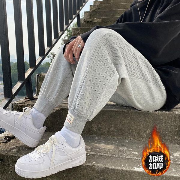 men's winter pants outside warm joggers thicken men sweatpants heavyweight streetwear fleece trousers men pants, Black
men's winter pants outside warm joggers thicken men sweatpants heavyweight streetwear fleece trousers men pants, Black