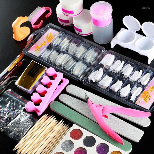 acrylic nail kit powder glitter art false tips decoration tools manicure set1
acrylic nail kit powder glitter art false tips decoration tools manicure set1