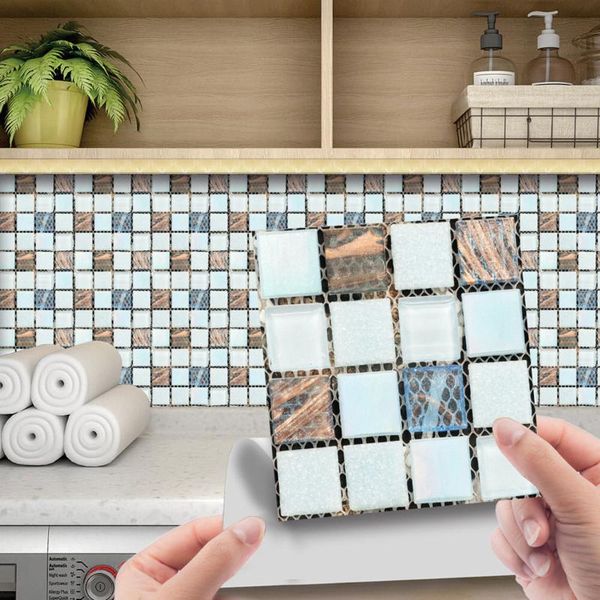 wall stickers 10x mosaic tile sticker 10*10cm pvc bathroom kitchen home decal decor se-lf adhesive high quality
wall stickers 10x mosaic tile sticker 10*10cm pvc bathroom kitchen home decal decor se-lf adhesive high quality