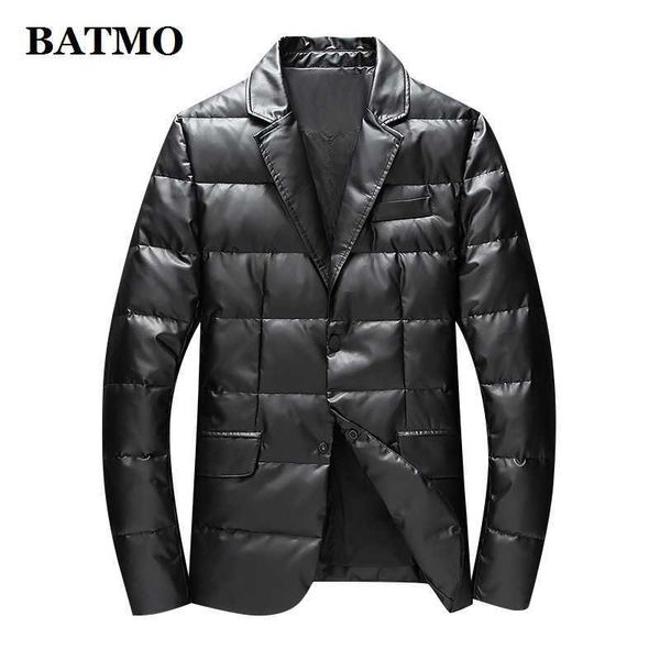 batmo men's thick leather jacket, 2021 white duck down parka, new 90%, 6606, Black;white
batmo men's thick leather jacket, 2021 white duck down parka, new 90%, 6606, Black;white