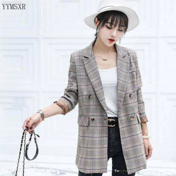 women's suits & blazers blazer feminine small suit 2021 spring and autumn casual checked mid-length jacket coat, White;black
women's suits & blazers blazer feminine small suit 2021 spring and autumn casual checked mid-length jacket coat, White;black