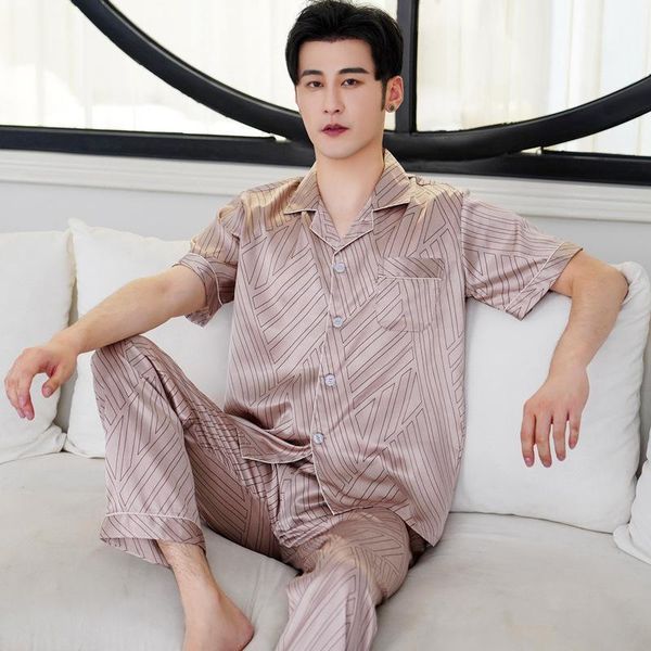 fashion men print satin pijama short sleeve sleepwear nightwear 2piece shirt&pant pajama pyjamas set plus size 3xl male homewear men's, Black;brown
fashion men print satin pijama short sleeve sleepwear nightwear 2piece shirt&pant pajama pyjamas set plus size 3xl male homewear men's, Black;brown