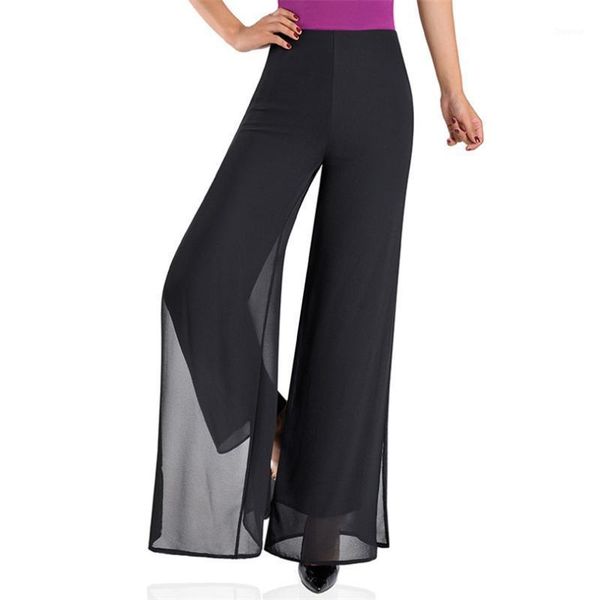 women's pants & capris visnxgi women high waist chiffon wide leg long office ladies skirt trouser double layer side open zipper black r, Black;white
women's pants & capris visnxgi women high waist chiffon wide leg long office ladies skirt trouser double layer side open zipper black r, Black;white