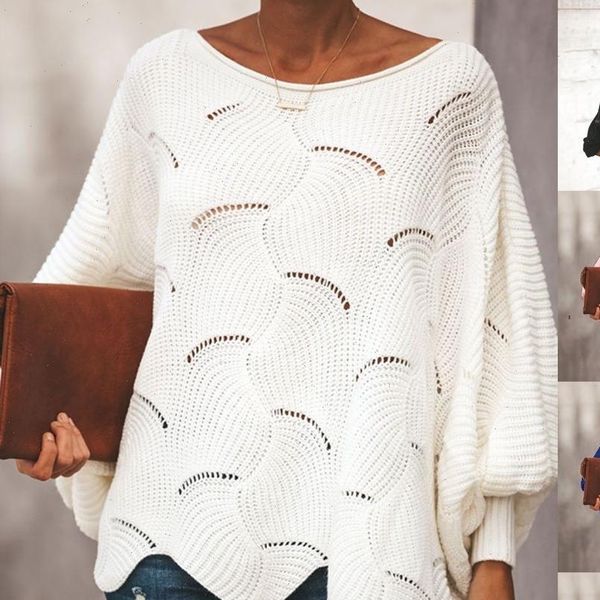 crocheted women sweaters sweater ruffles lantern sleeve o neck hollow out loose pullover ladies solid oversized, White;black
crocheted women sweaters sweater ruffles lantern sleeve o neck hollow out loose pullover ladies solid oversized, White;black