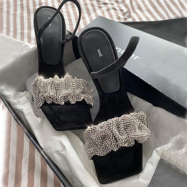 dress shoes 2021 crystal high-heeled simple square head rhinestone sandals hollow european and american style stiletto women, Black
dress shoes 2021 crystal high-heeled simple square head rhinestone sandals hollow european and american style stiletto women, Black