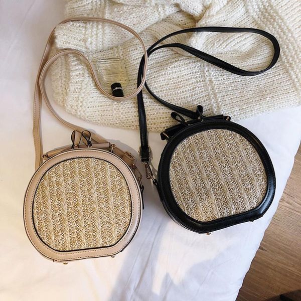 shoulder bags straw woven pu patchwork bag casual women all-match round crossbody vacation beach small handbag
shoulder bags straw woven pu patchwork bag casual women all-match round crossbody vacation beach small handbag