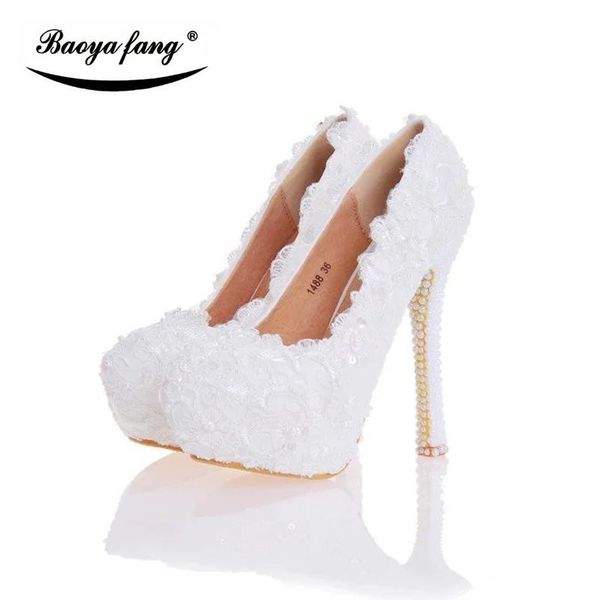 dress shoes arrival 2021 lace womens wedding white high heels platform real leather insole woman party, Black
dress shoes arrival 2021 lace womens wedding white high heels platform real leather insole woman party, Black