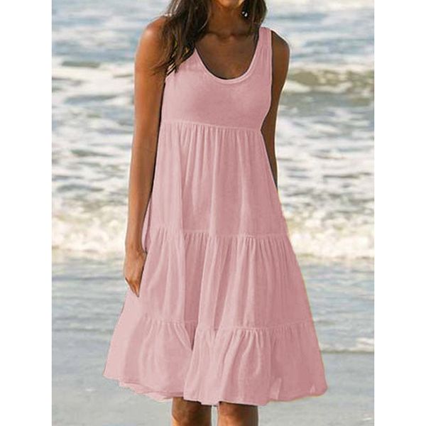 casual dresses women solid holiday short dress beach swing sundress summer evening party vestidos de verano #t2g, Black;gray
casual dresses women solid holiday short dress beach swing sundress summer evening party vestidos de verano #t2g, Black;gray