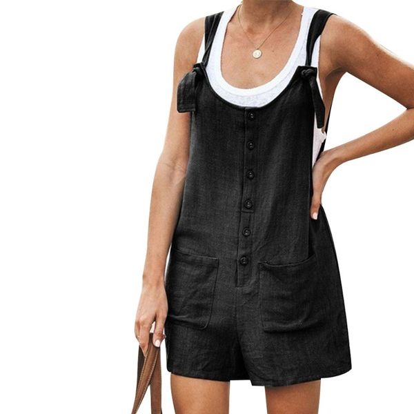 women rompers summer casual loose sleeveless jumpsuit solid button pocket suspenders bib short pants wide leg playsuits overalls women', Black;white
women rompers summer casual loose sleeveless jumpsuit solid button pocket suspenders bib short pants wide leg playsuits overalls women', Black;white