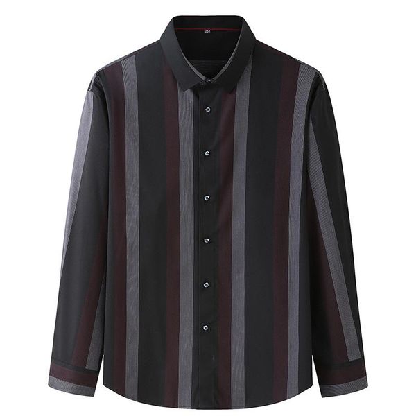 men's casual shirts 8xl 7xl 6xl oversized long-sleeved shirt classic black striped loose stretch brand male clothing, White;black
men's casual shirts 8xl 7xl 6xl oversized long-sleeved shirt classic black striped loose stretch brand male clothing, White;black